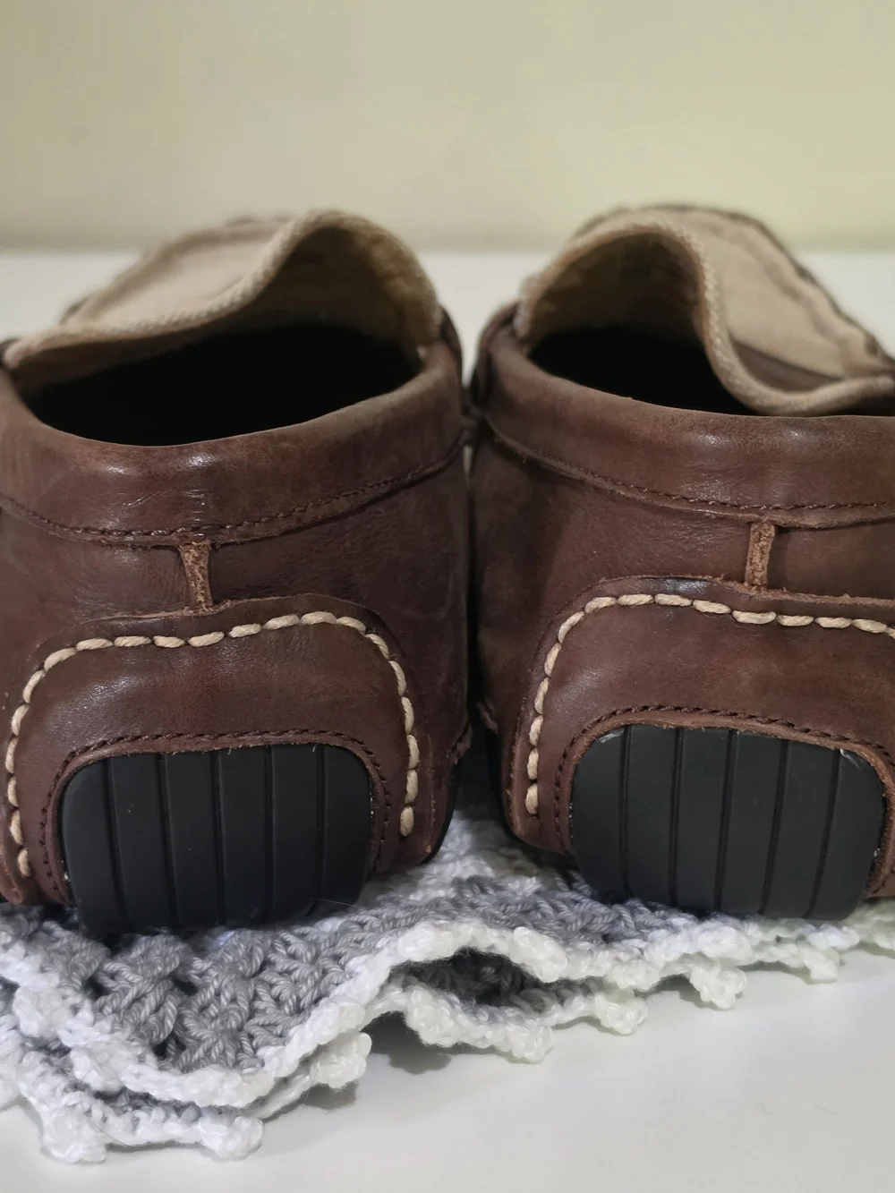 Polo Ralph Lauren Arkley Penny II Loafers Brown/Beige Canvas Leather US 9D